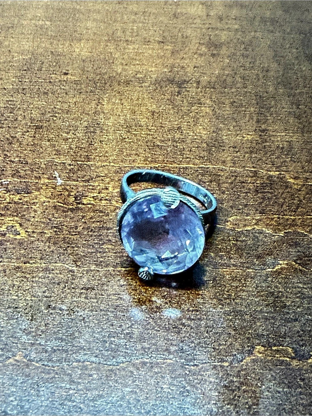 Blue Gemstone Ring Like New